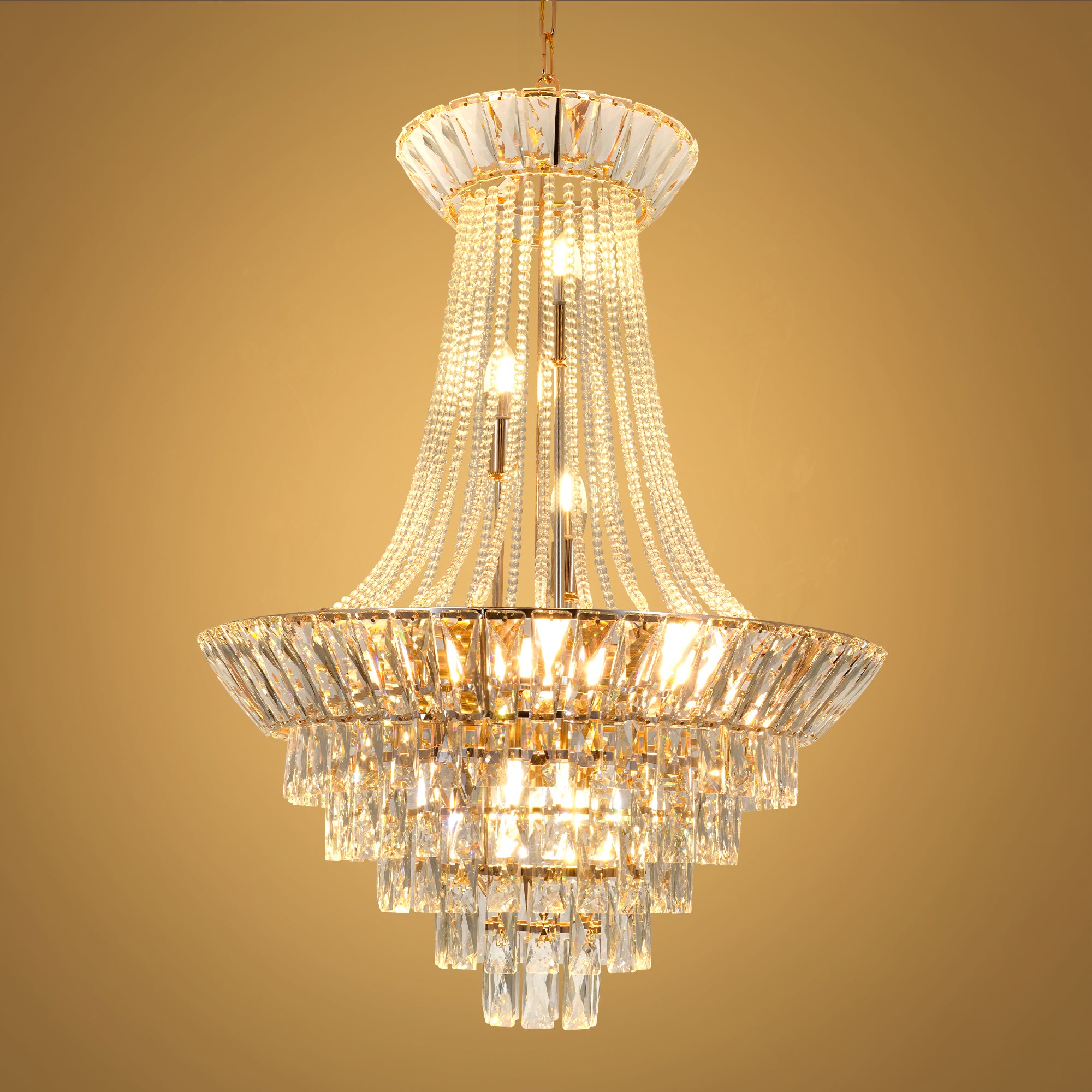 12-Light Gold French Empire Chandelier DS-SW10