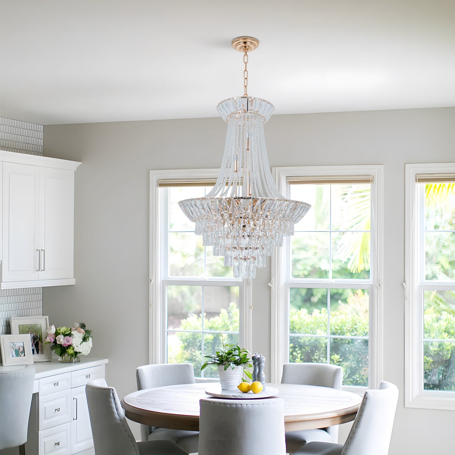 12-Light Gold French Empire Chandelier DS-SW10