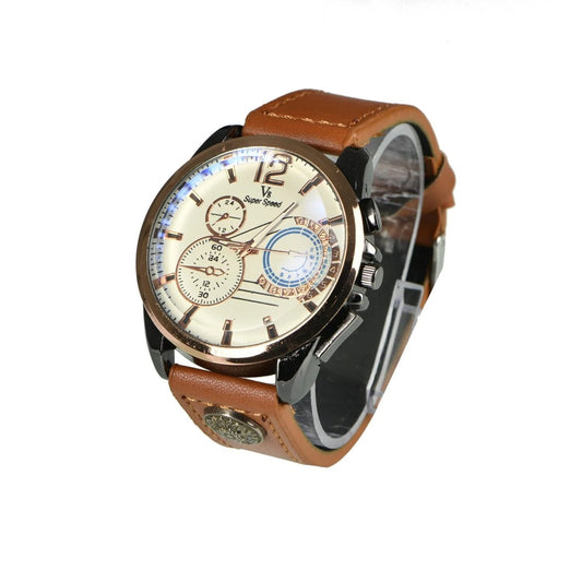 Men Analog Casual Fashion Quartz Watch with TPU Strap Big Dial for Business Work School Outdoor