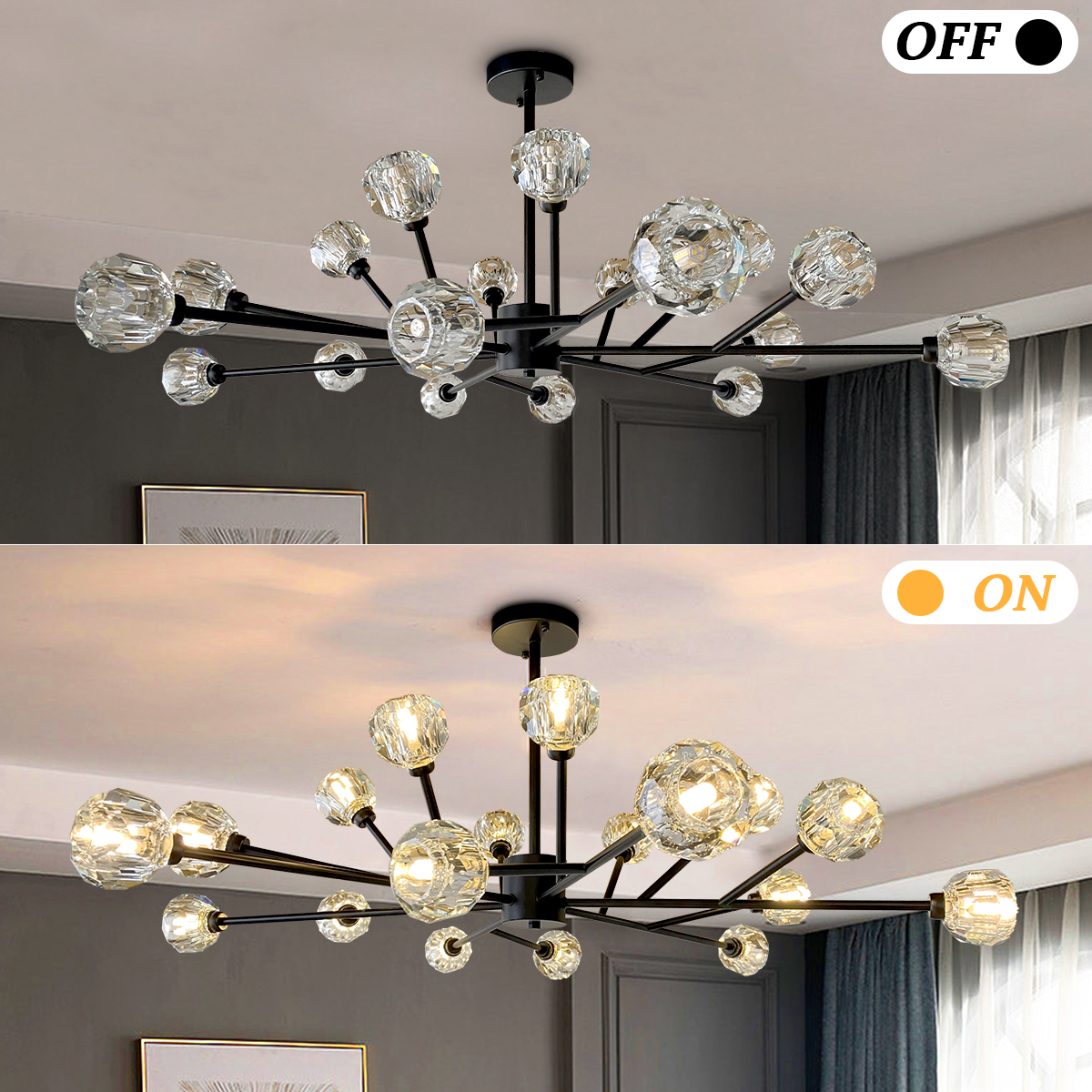 18-Light Crystal Ball Chandelier DS-TY89