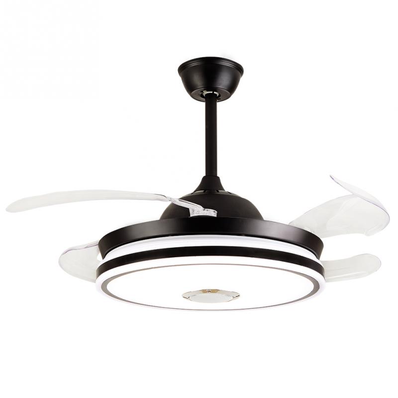 42" Colorful Bluetooth Music Invisible Ceiling Fan with Light DS-FR33