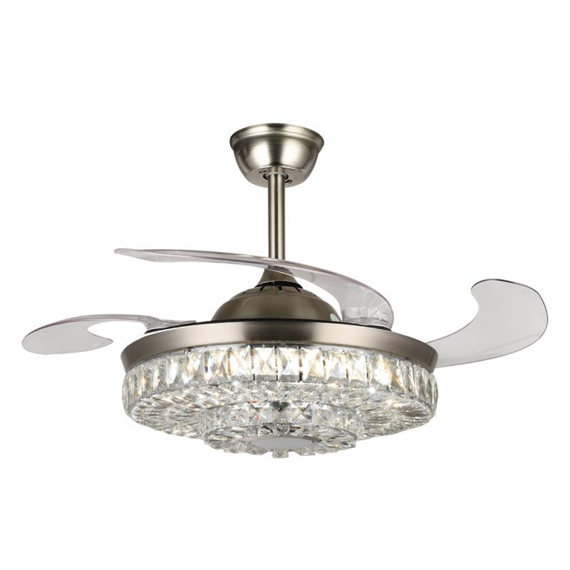 42" Fashion Bluetooth Crystal Ceiling Fan with light DS-FH31