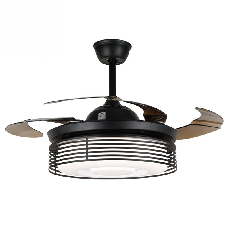 42" Lattice Invisible Ceiling Fan with Light DS-FZ162