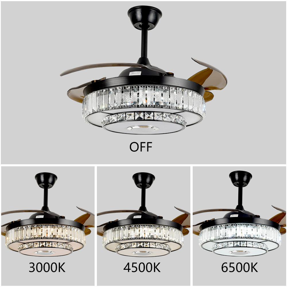 42" Frequency Conversion Bluetooth Ceiling Fan with Light DS-FR48