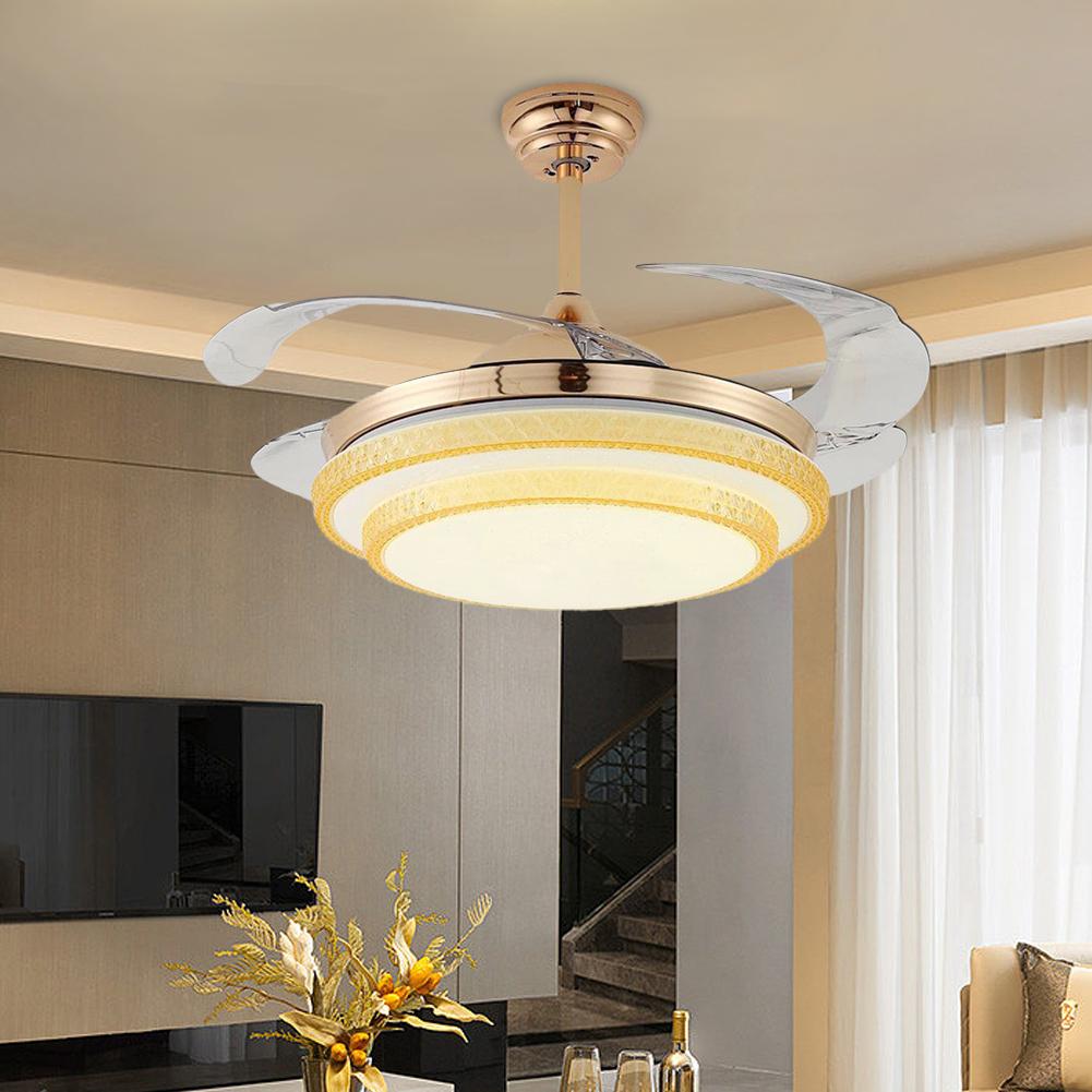 42" Double Gold Crystal Fan Chandelier DS-FZ60