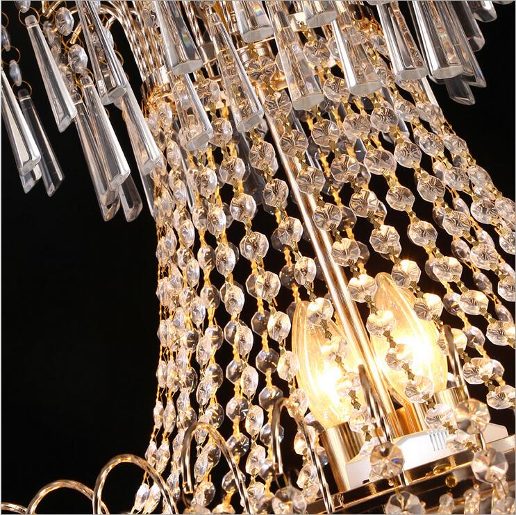 Gold Luxury Crystal Chandelier DS-SZ41