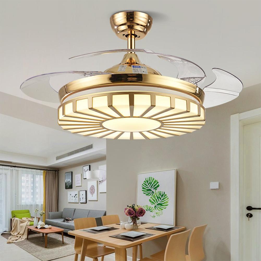42" Gold Striped Ceiling Fan with Light DS-FZ13