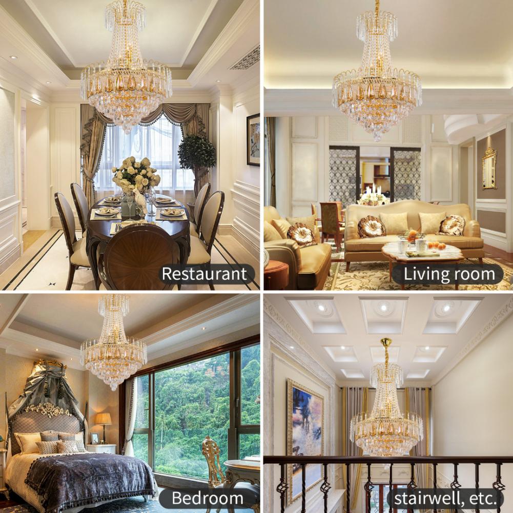 Gold Luxury Crystal Chandelier DS-SZ41
