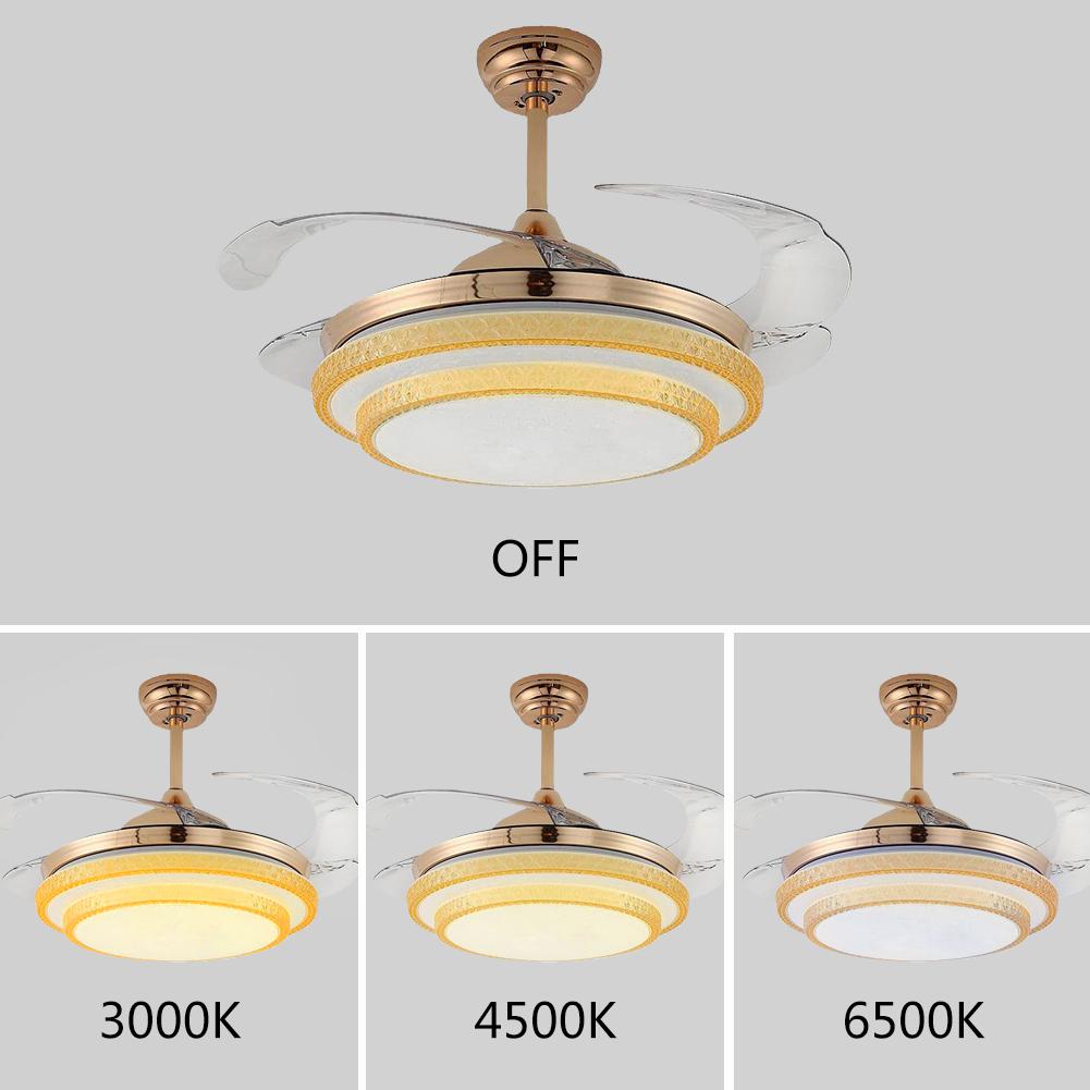 42" Double Gold Crystal Fan Chandelier DS-FZ60