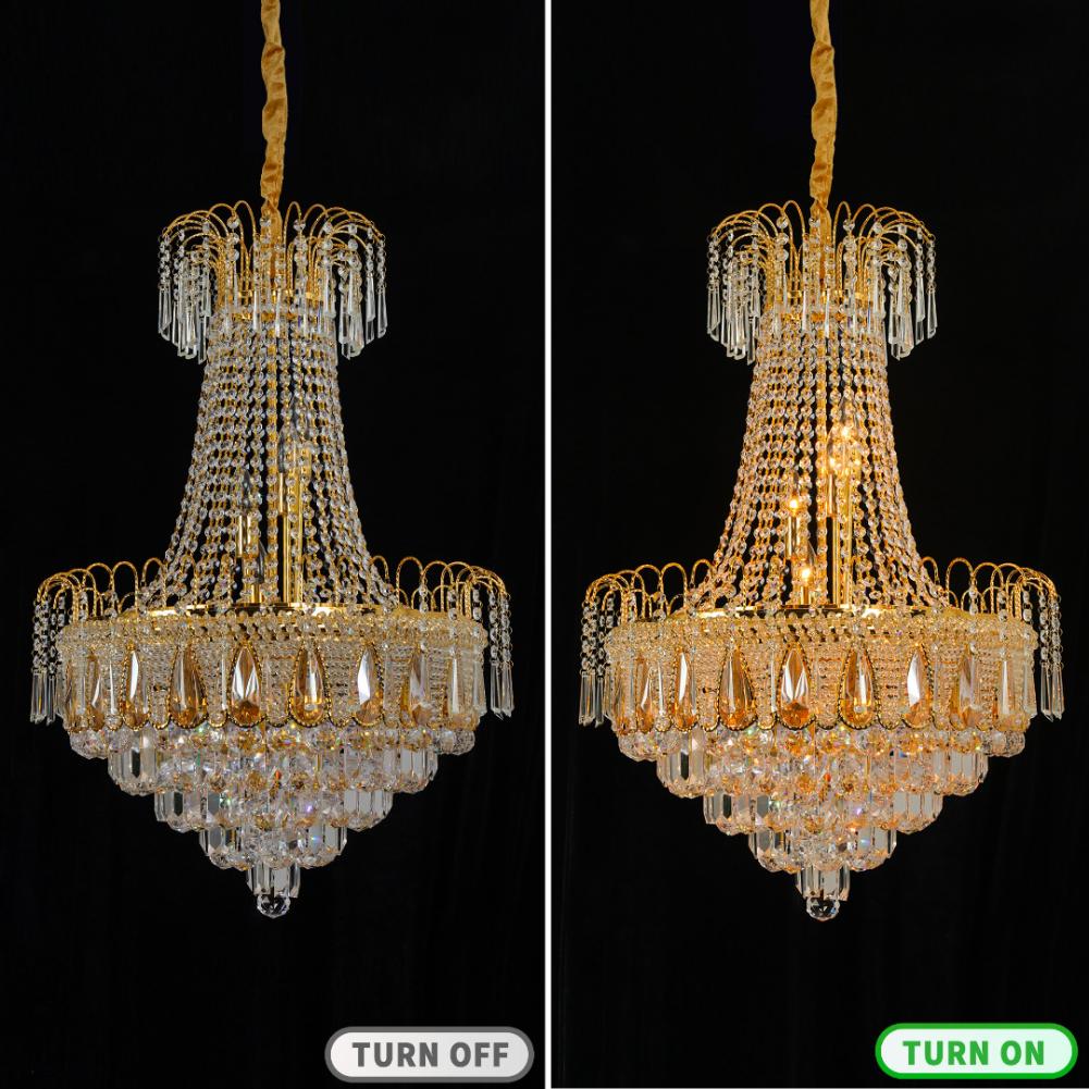 Gold Luxury Crystal Chandelier DS-SZ41
