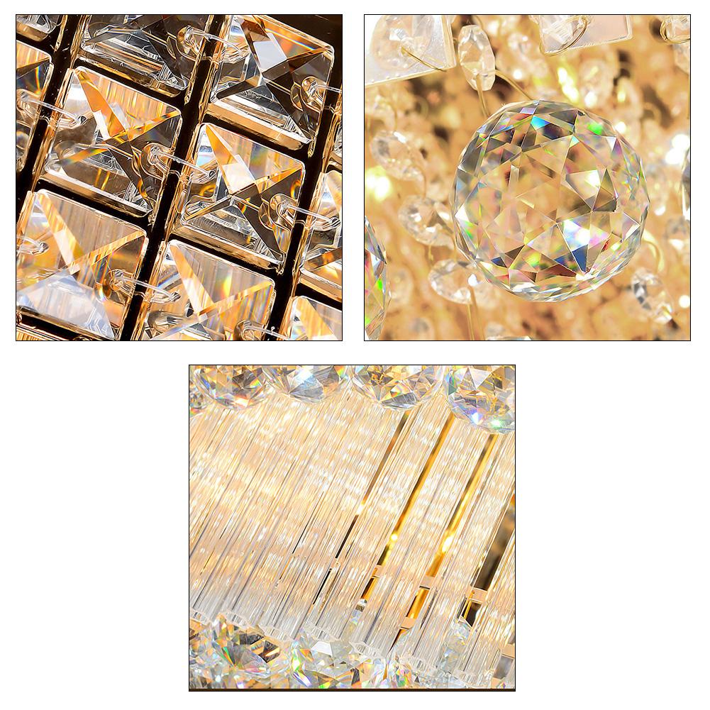 31" Triple Crystal Ceiling Light DS-LN78