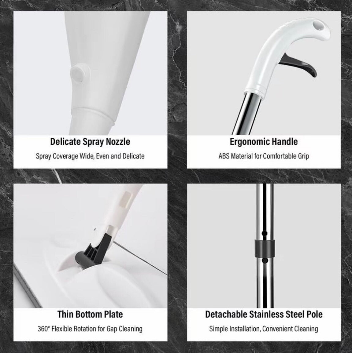 Multifunctional Water Spray Mop Household Ones Clean Flat Mop Dry and Wet Wood Floor Absorbs Water EHQ315