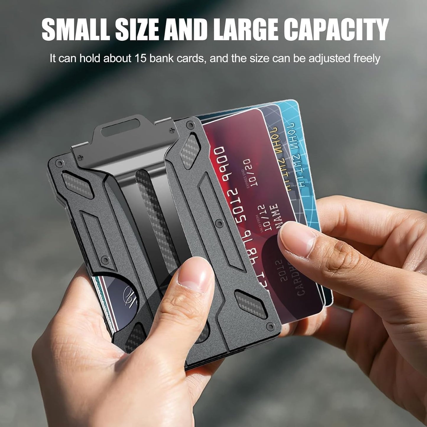 Men Wallet with Airtag Holder, Air Tag Wallet, Minimalist Slim Wallet with Money Clip