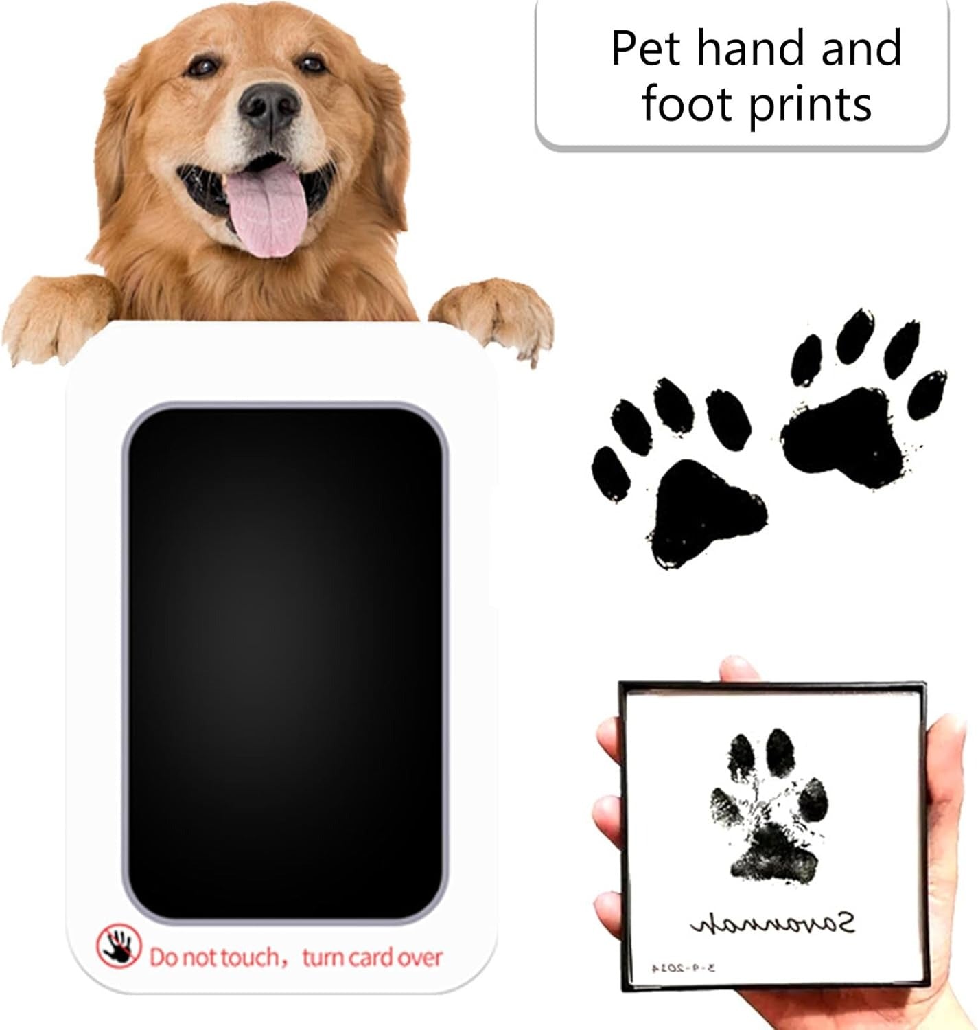 3PC Baby Inks Pad Black Pet Footprint Inks Pad Baby Hand And Foot Print Inks Pad Reusable Inks Pad EIM437