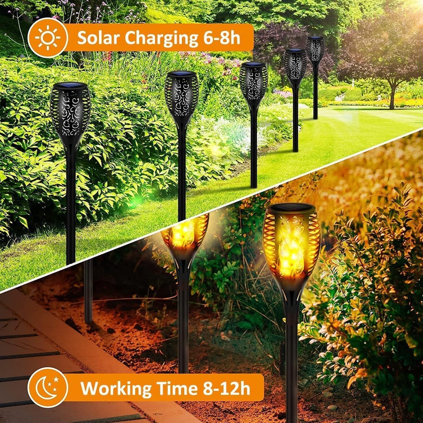 33LED Solar Garden Lights Outdoor Waterproof