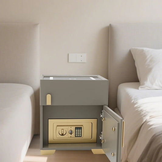 Smart Nightstands with Wireless Charging, USB Port, LED Lights and Speaker