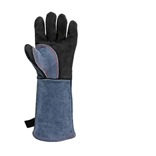 BBQ Gloves Protect Arm from Burned Heat Fire Resistant Welding Gloves Anti Animal Biting Gloves Free Size for Men Women