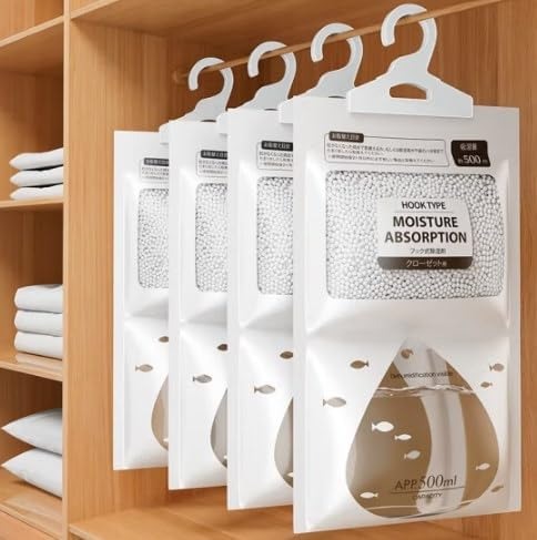 2 Pcs Hanging Dehumidifier for Kitchen Bathroom Cabinet Car