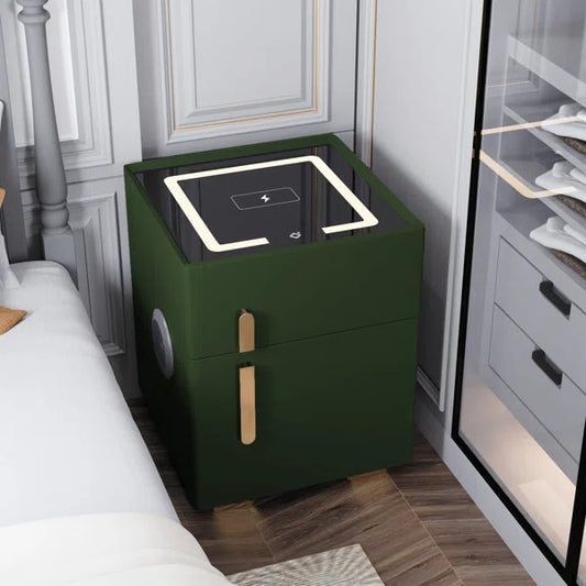 Smart Nightstands with Wireless Charging, USB Port, LED Lights and Speaker