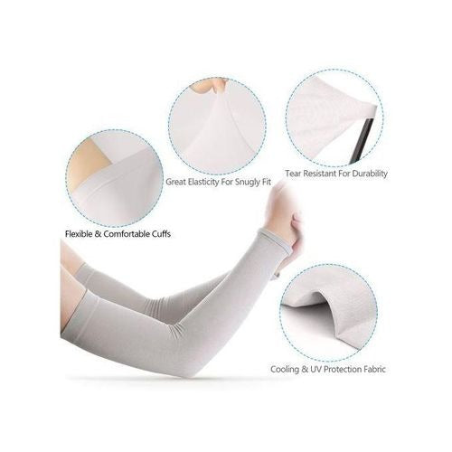 Cooling Arm Sleeves Men Women UV Sun Protection Long