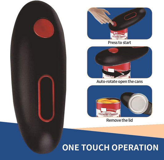 Electric Can Opener, Automatic Bottle Opener Power Tool for Home Kitchen, Start with one click, Automatic Handheld Jar Opener