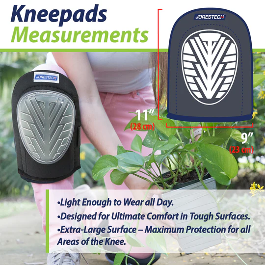 Comfort Gel Protective Kneepads Non Marking for Flooring Contractor and Gardening Memory Foam Lined