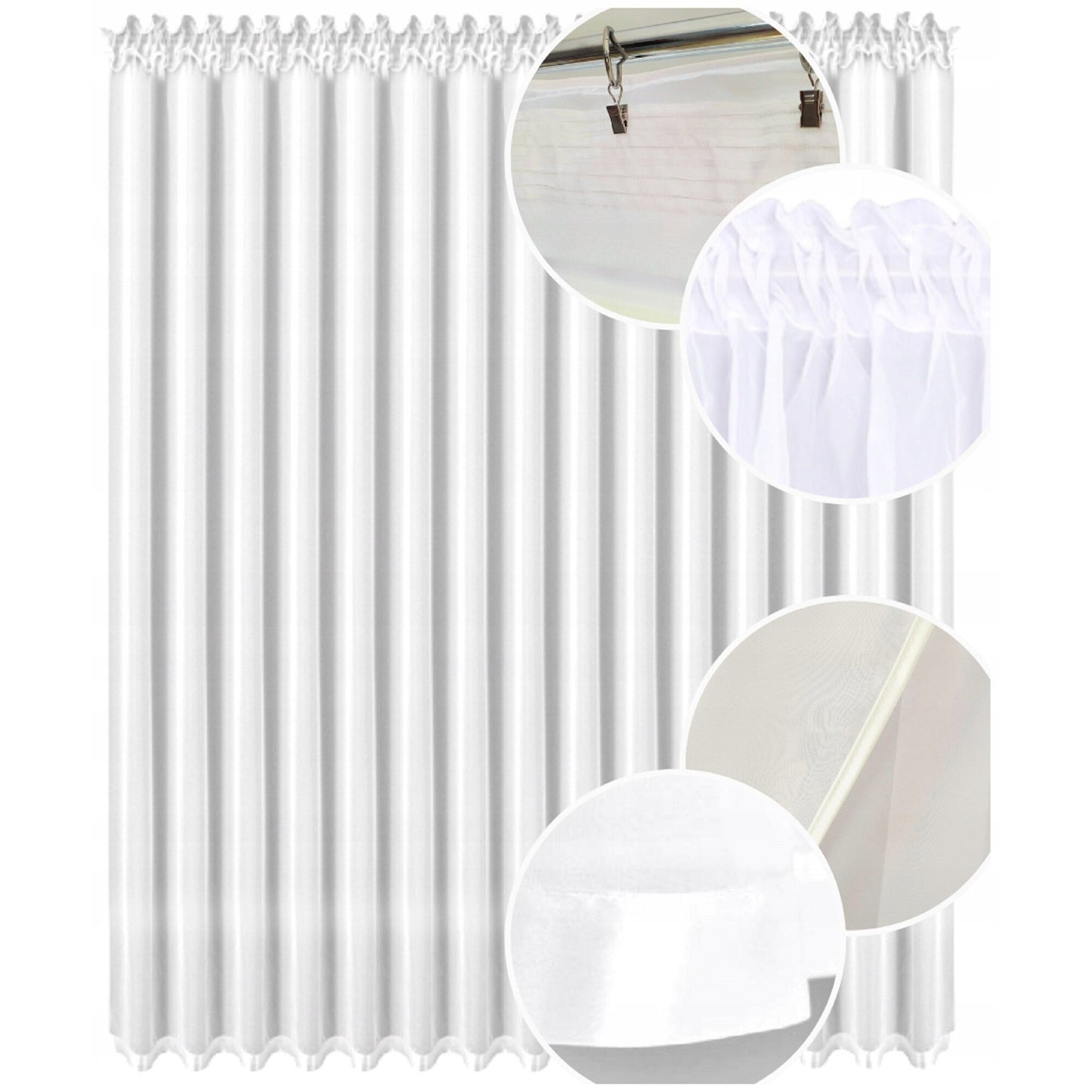 Ceiling Curtain Track,10Ft Flexible Bendable Curtain Track,Heavy Duty RV Sliding Curtain Rail System Room Divider,Ceiling Track for Curtains White