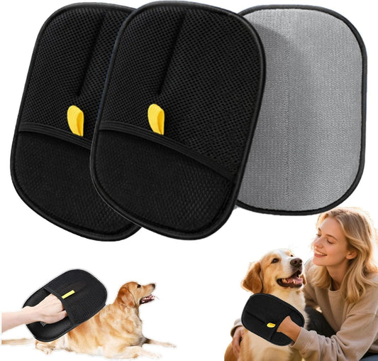 Pet Hair Remover, Pet Hair Remover Glove,Hair Remover, Electrostatic Pets Fur Remove Mitt, Reusable Double Sided Cat Dog Grooming Glove
