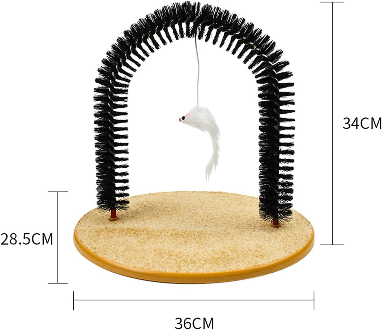 Cat Scratching Brush, Cat Hair Removal Rubbing Brush, Arch Shape Cat Self Grooming Brush, Cat Massager Scratcher