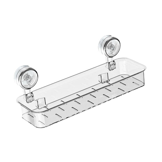 Removable Suction Cup Shower Shelf Kitchen Spice Rack for Laundry Room Accs