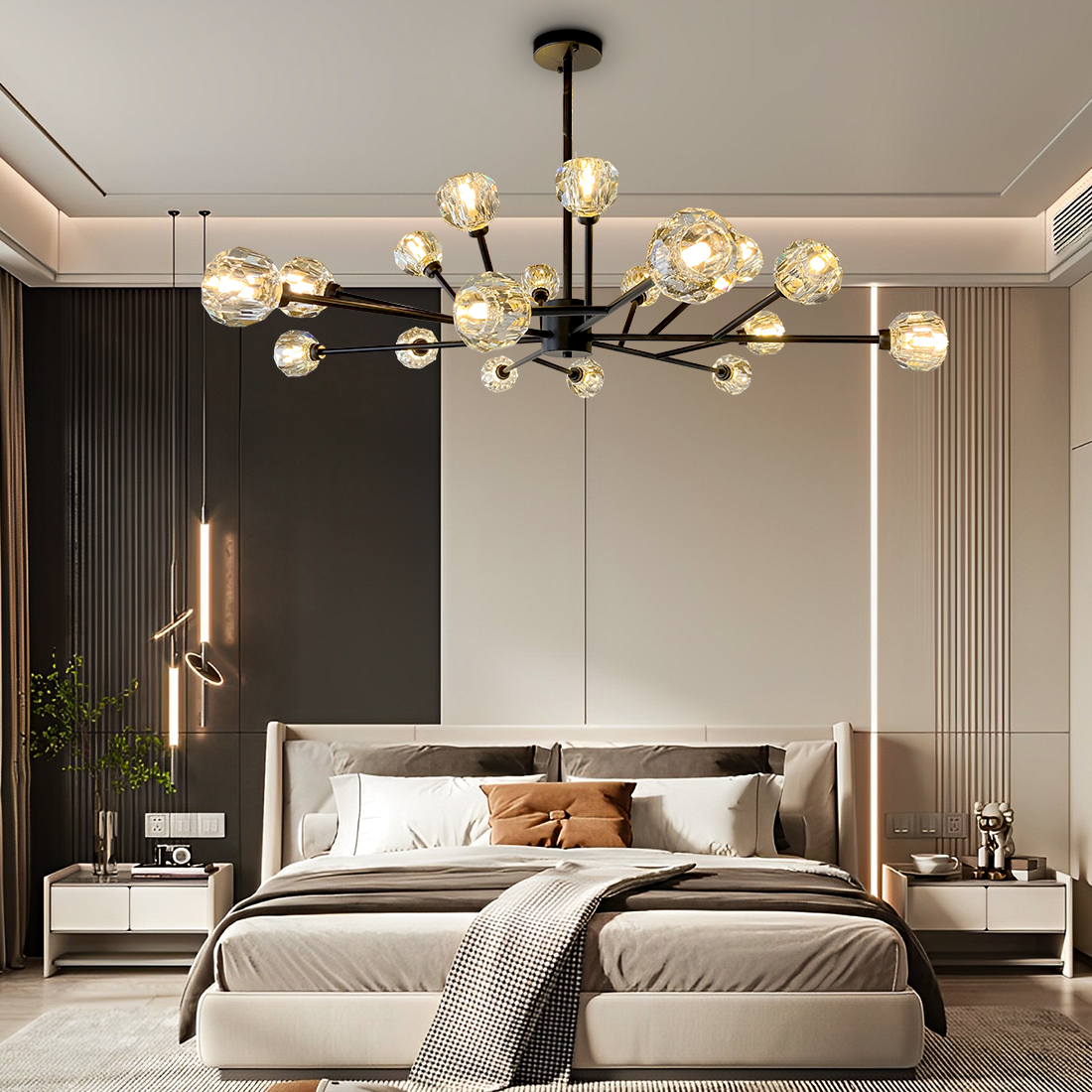 18-Light Crystal Ball Chandelier DS-TY89