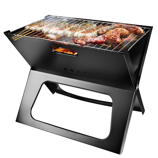 Foldable Portable Charcoal BBQ Grill for Camping & Outdoor Cooking-EHQ275