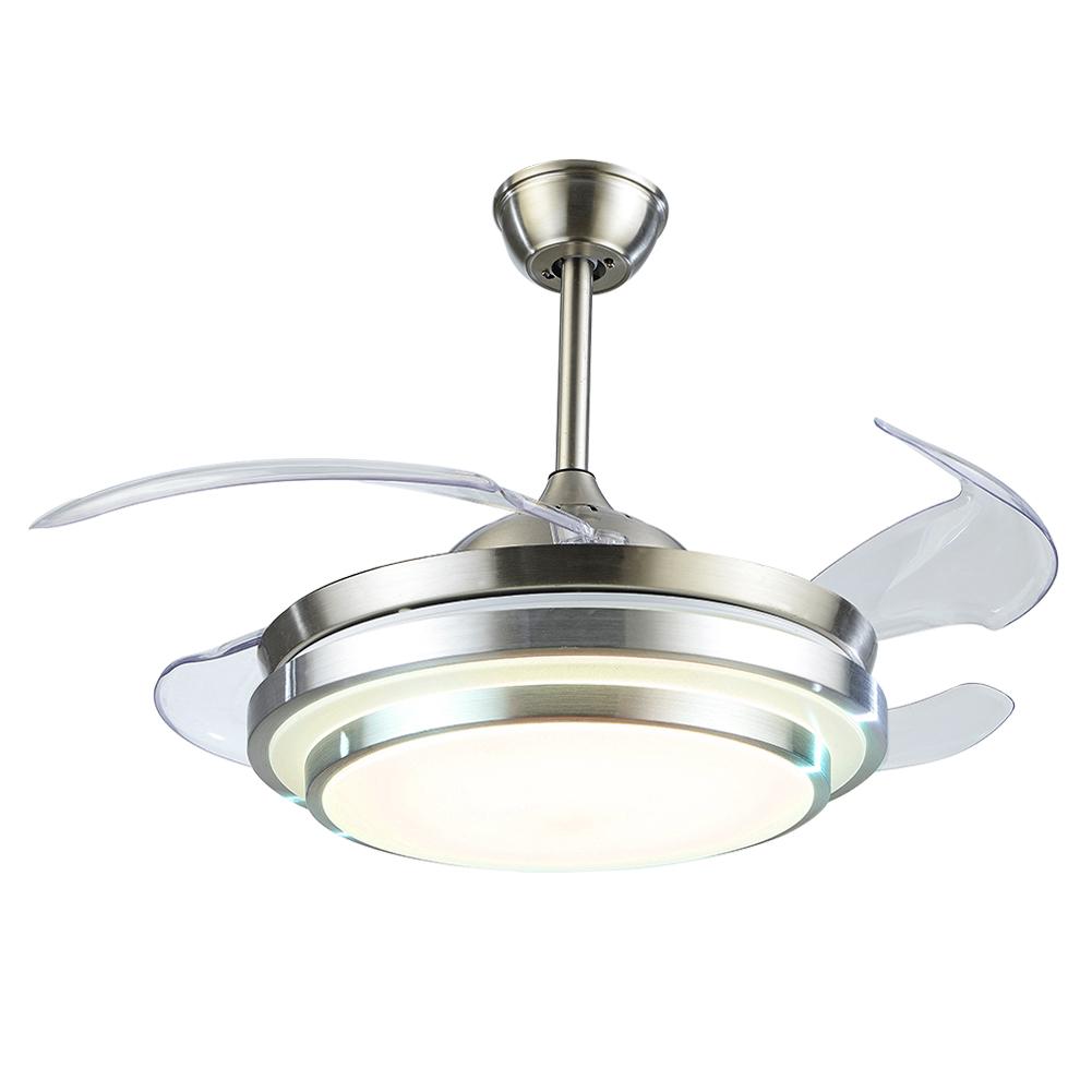 Fandian 42Inch Modern Ceiling Light Brush Nickel-DS-FM44