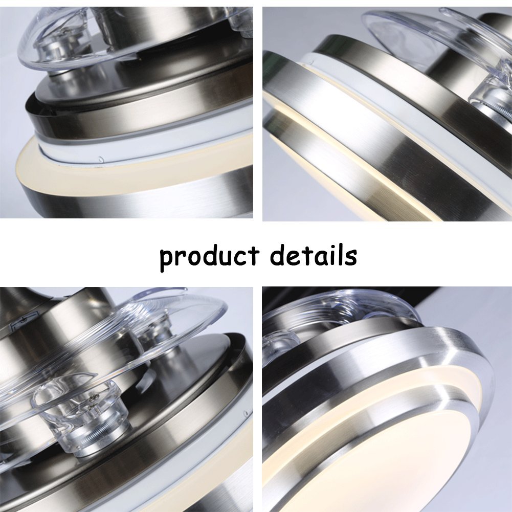 Fandian 42Inch Modern Ceiling Light Brush Nickel-DS-FM44