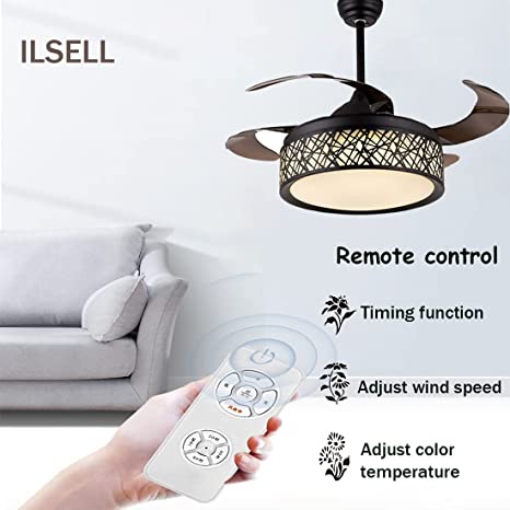 Modern Ceiling Fan with Lights Remote Control -DS-FZ40