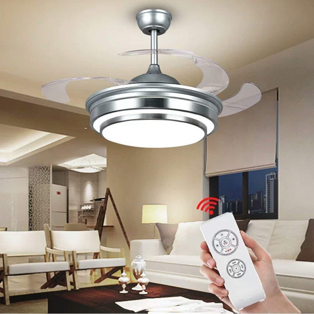 Fandian 42Inch Modern Ceiling Light Brush Nickel-DS-FM44-1407265001