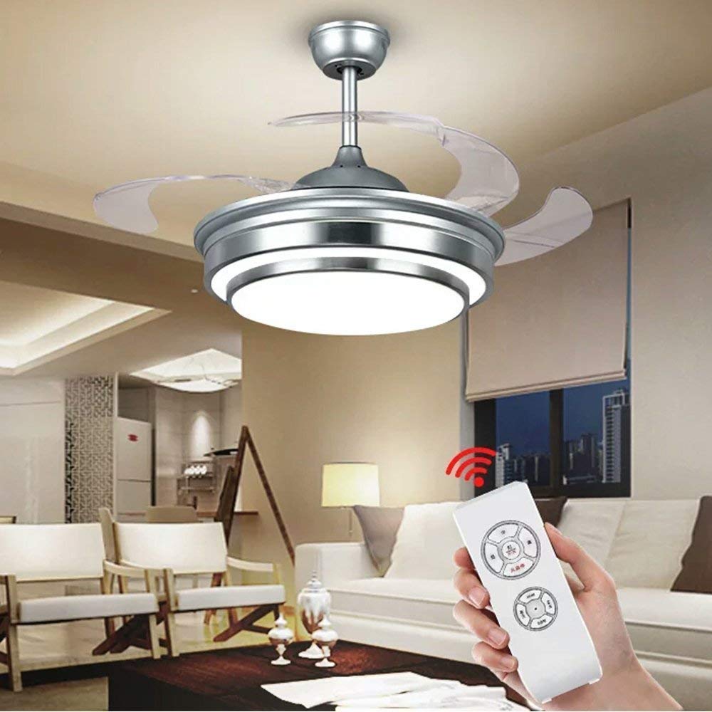 Fandian 42Inch Modern Ceiling Light Brush Nickel-DS-FM44